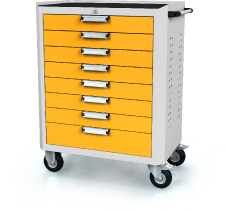 Trolley DVU 968 x 765 x 500 - basic - 8x drawers